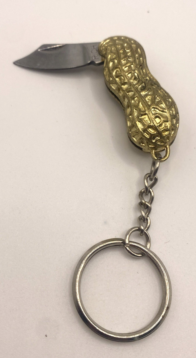 Vintage Rich Tasty Peanut Advertising Keychain Pocket Knife