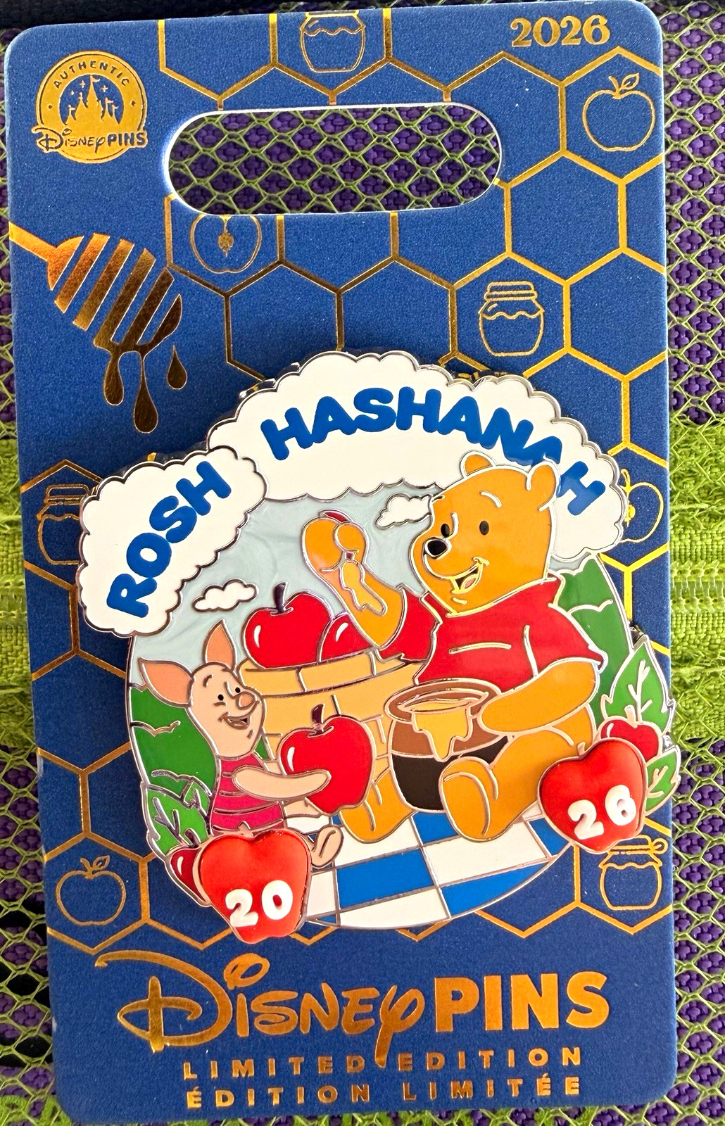 Disney Winnie the Pooh Rosh Hashanah 2026 Limited Edition Single Pin