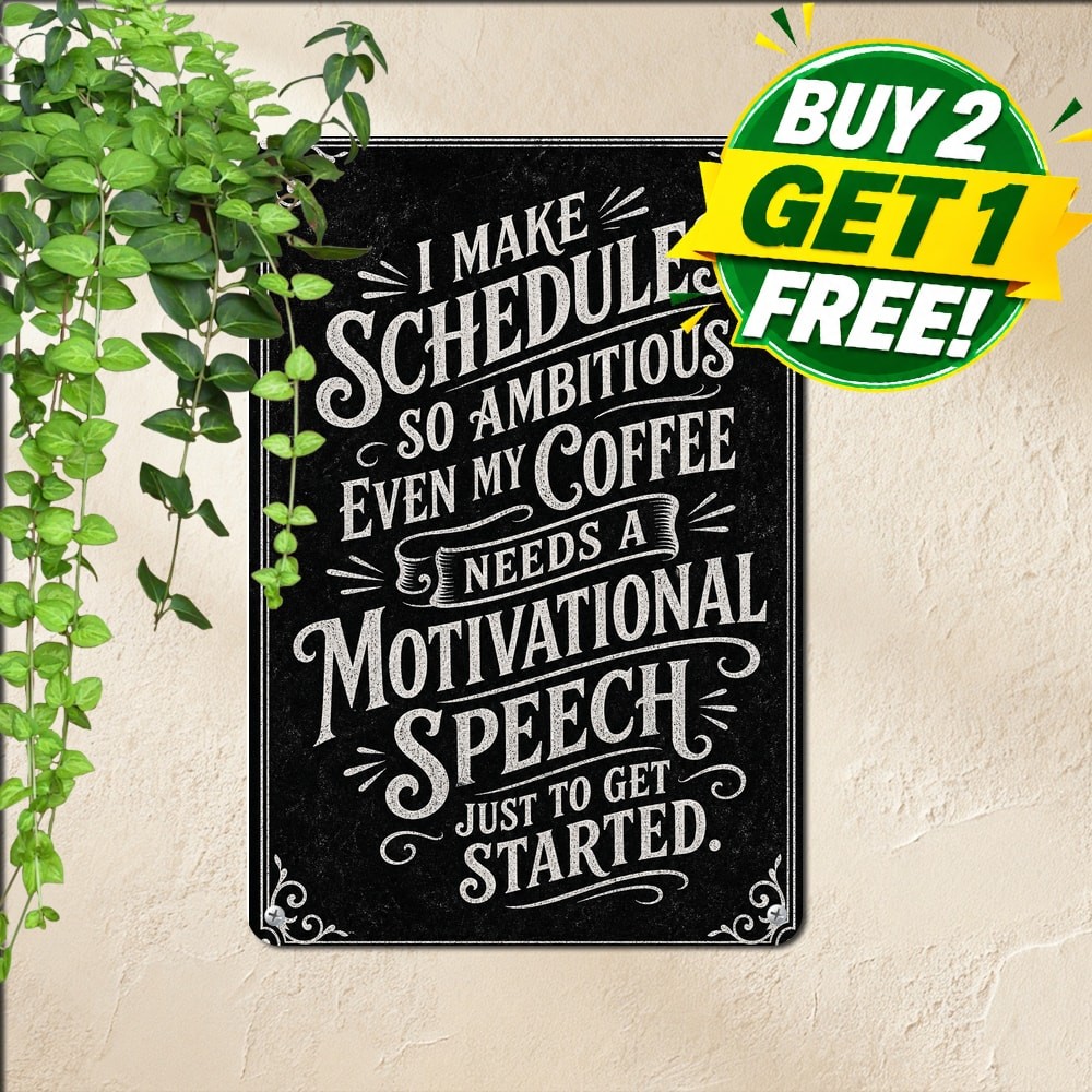 Chalkboard Style Quote Poster Metal Tin Sign Vintage Wall Decor Plaque 8x12