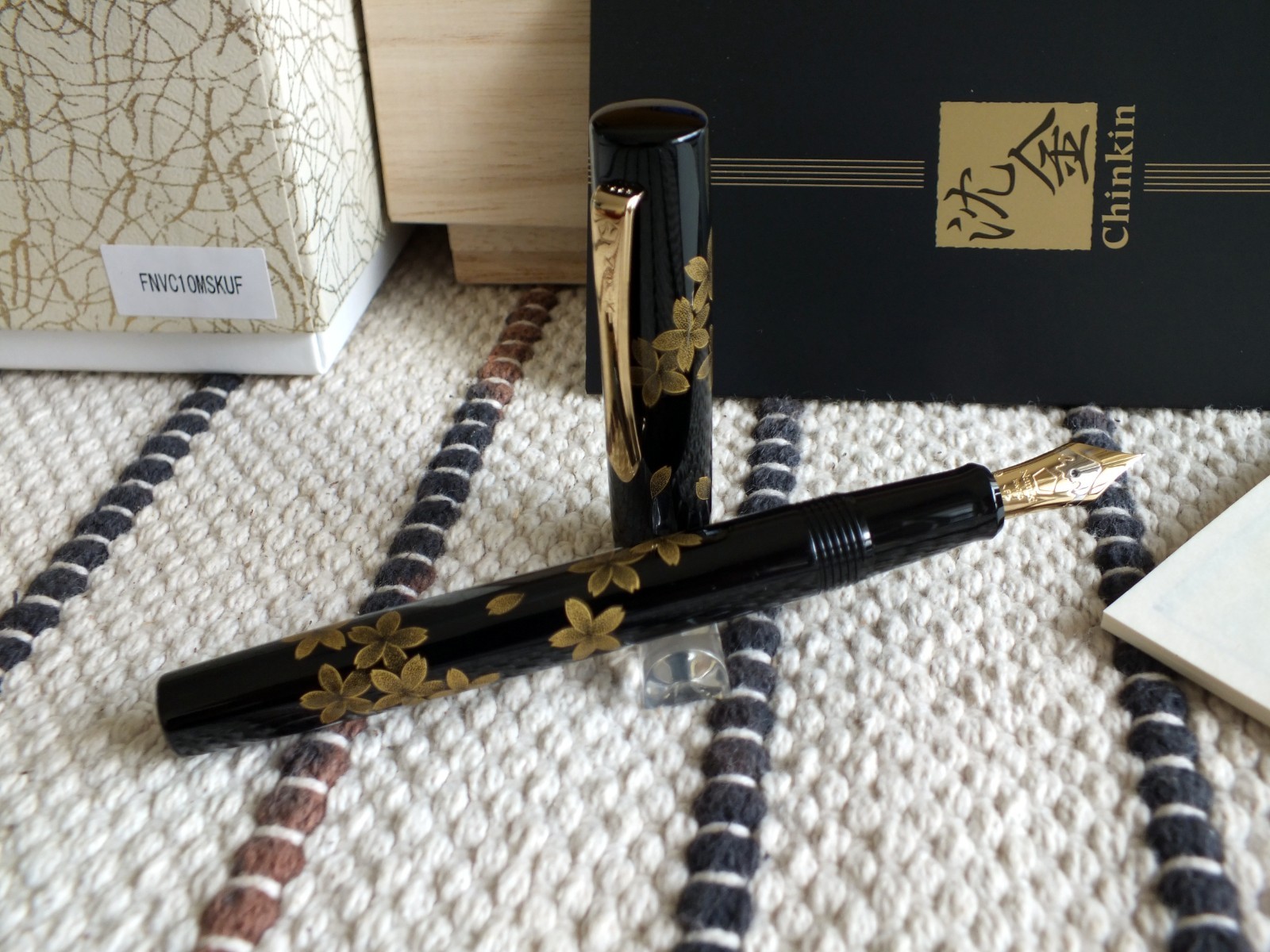 Namiki Chinkin Collection Cherry Blossoms Maki-e 18K Fountain Pen DHL DDP