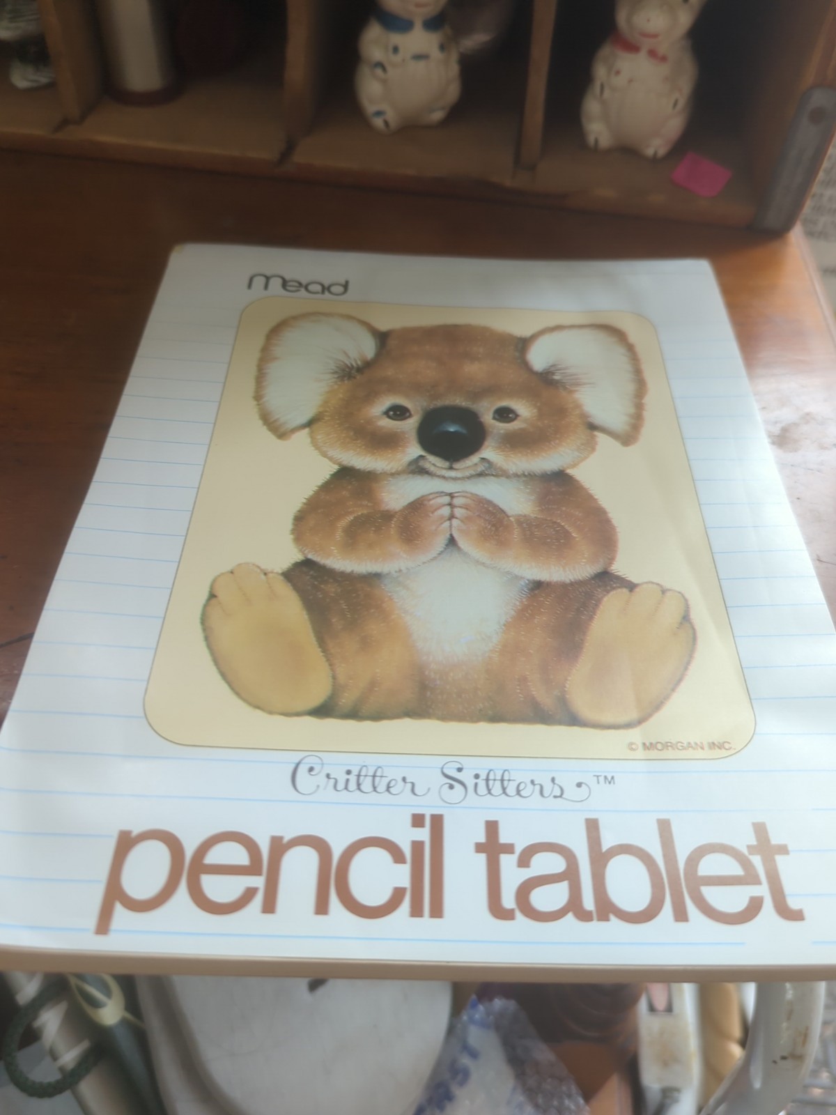 Mead Vintage Koala 1980s Critter Sitters Note Pad Stationary Pencil Tablet 