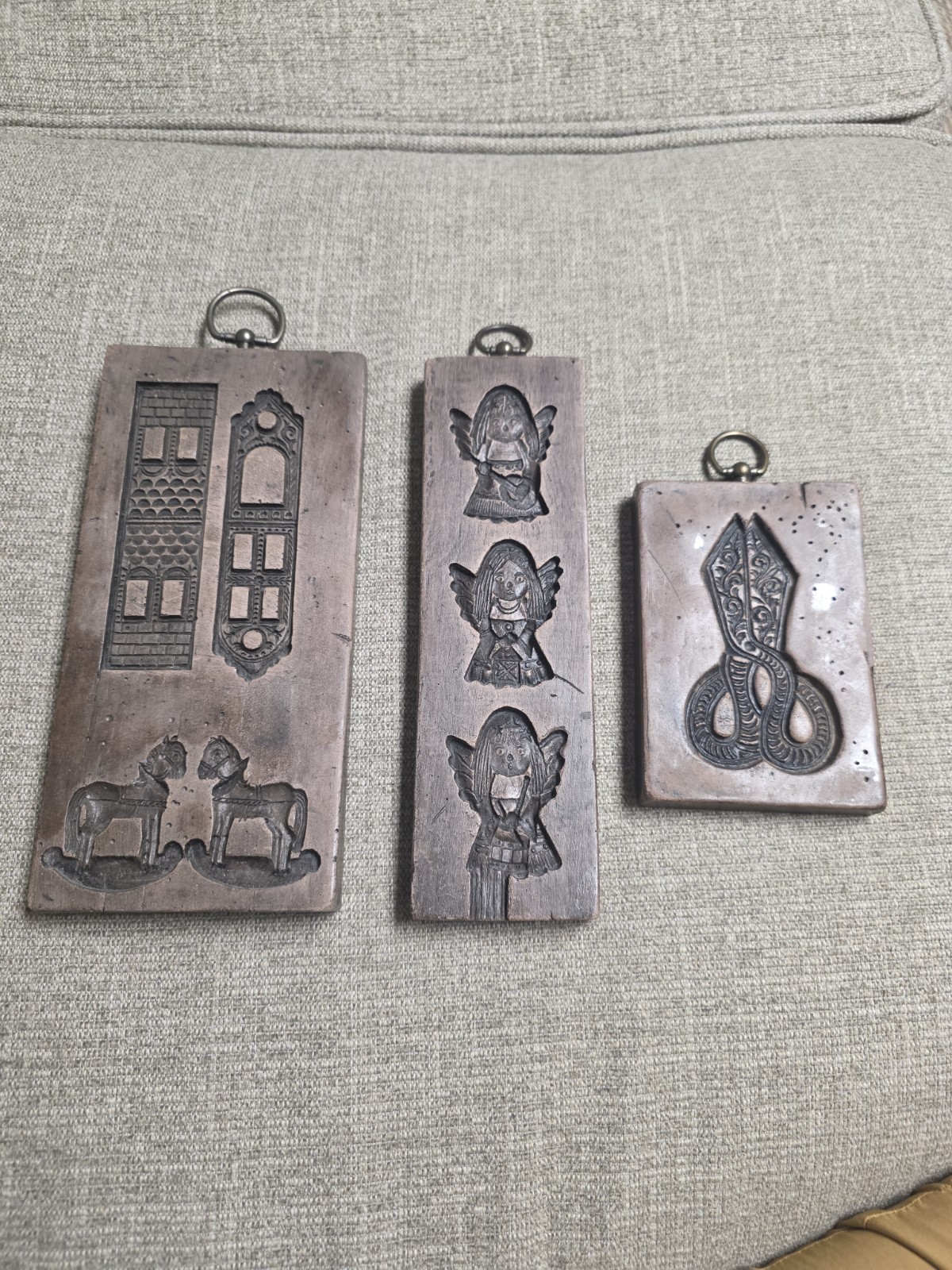1973 Laxa Family Handmade USA LA Little Angels, CI-Circus, Scissors Cookie Molds