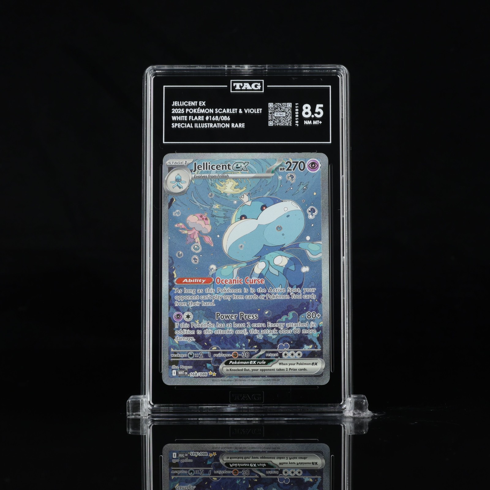 Jellicent EX - White Flare #168/086 - TAG 8.5