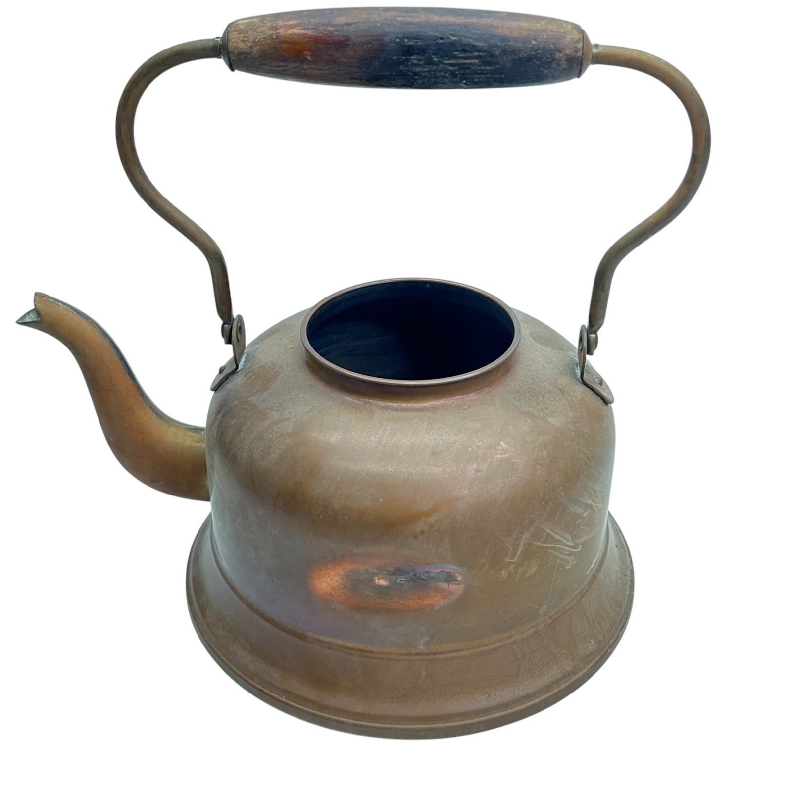 Vintage Copper Tea Pot Kettle for Home & Outdoor Gooseneck Made in Holland