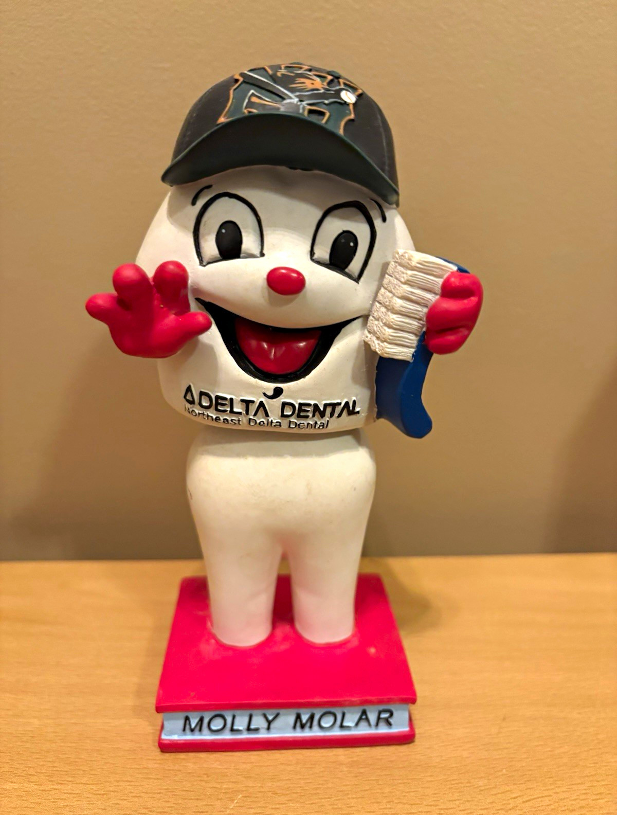 New Hampshire Fisher Cats Molly Molar Mascot Bobblehead Bobble Toronto Blue Jays
