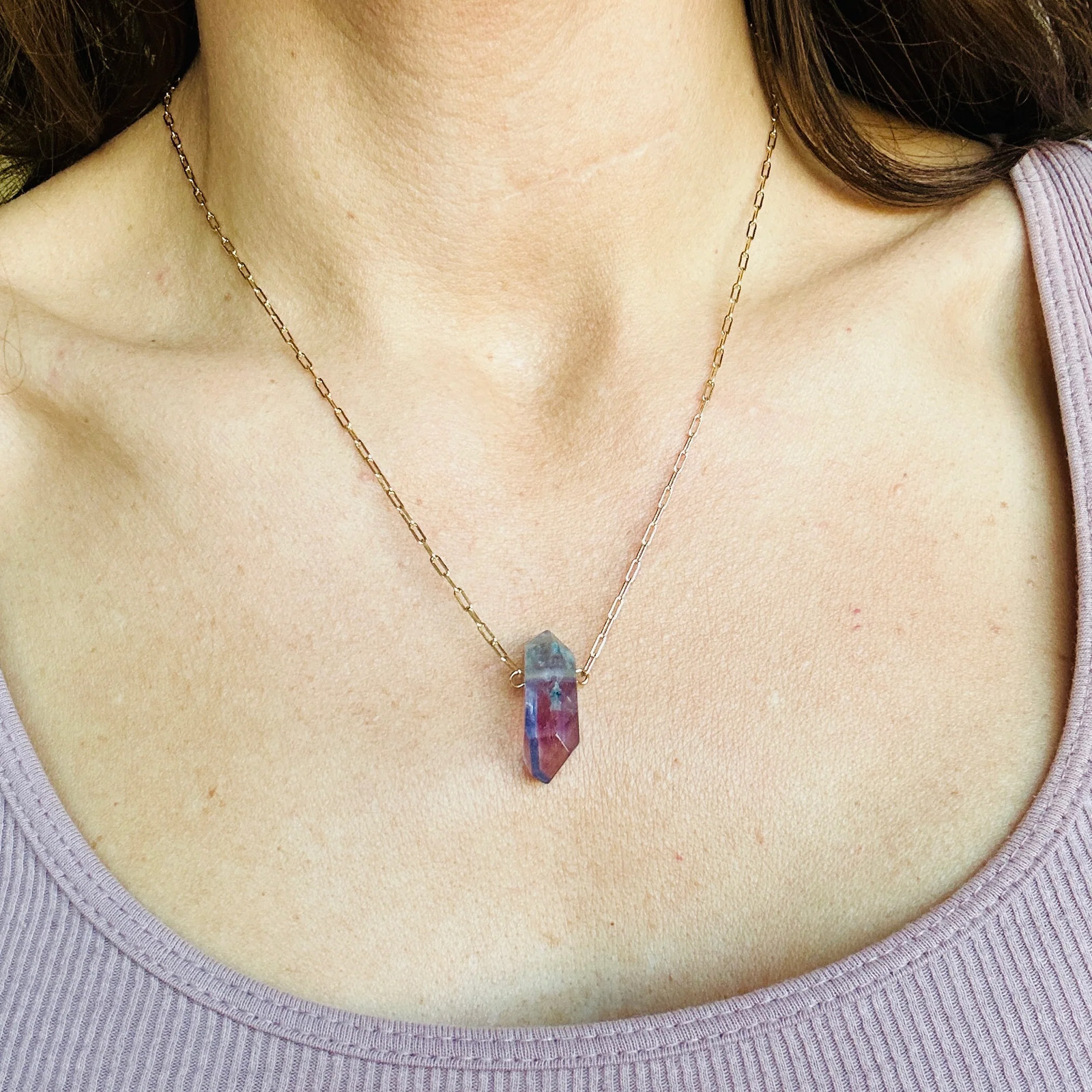 Blue/Purple Amethyst Necklace