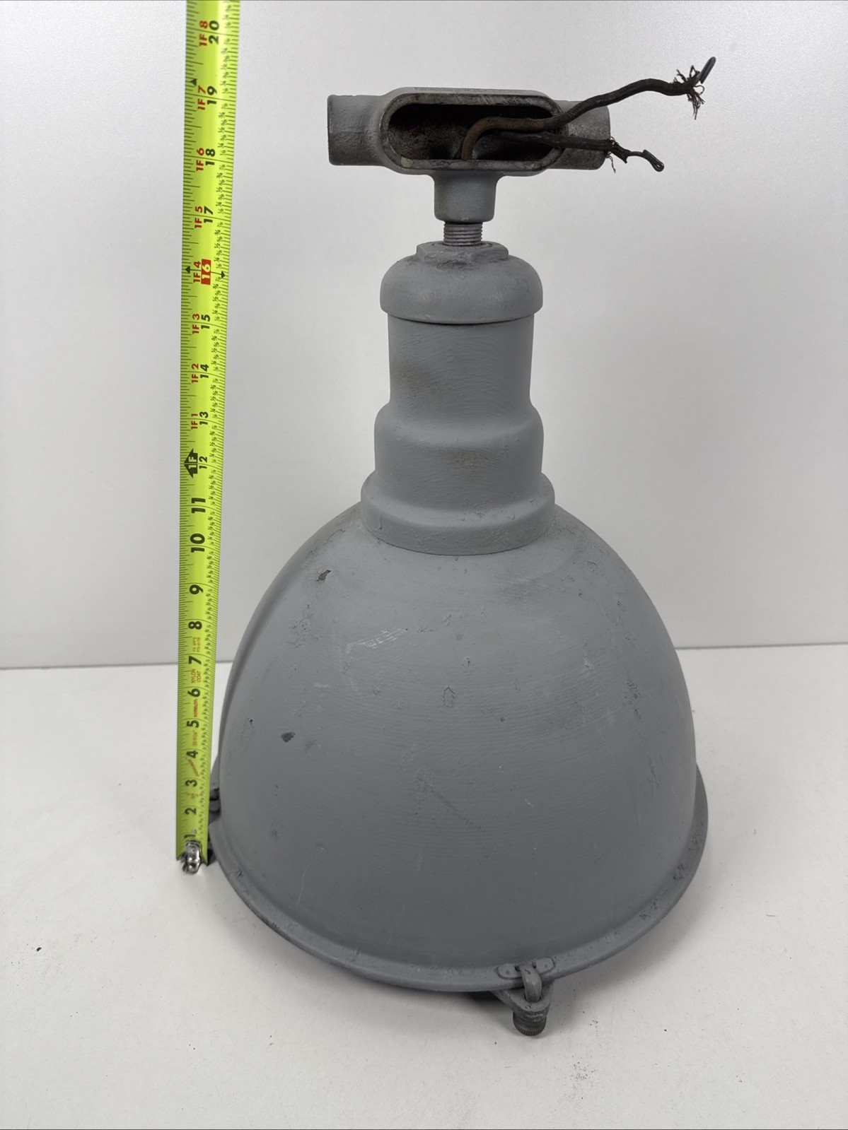 1930’s WESTINGHOUSE Vapor Proof Industrial Factory Pendant Vtg Light Fixture Lrg