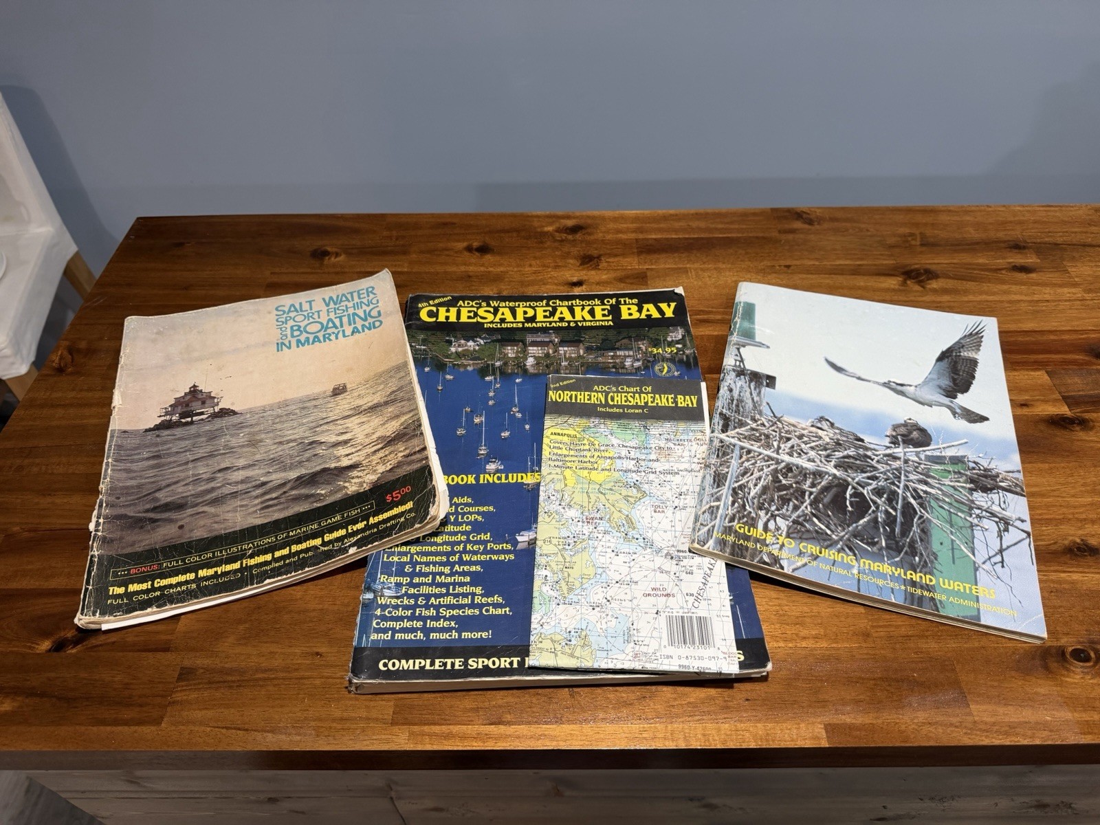 Vintage Chesapeake Bay Maryland Boating Fishing Maps Chartbook Lot 