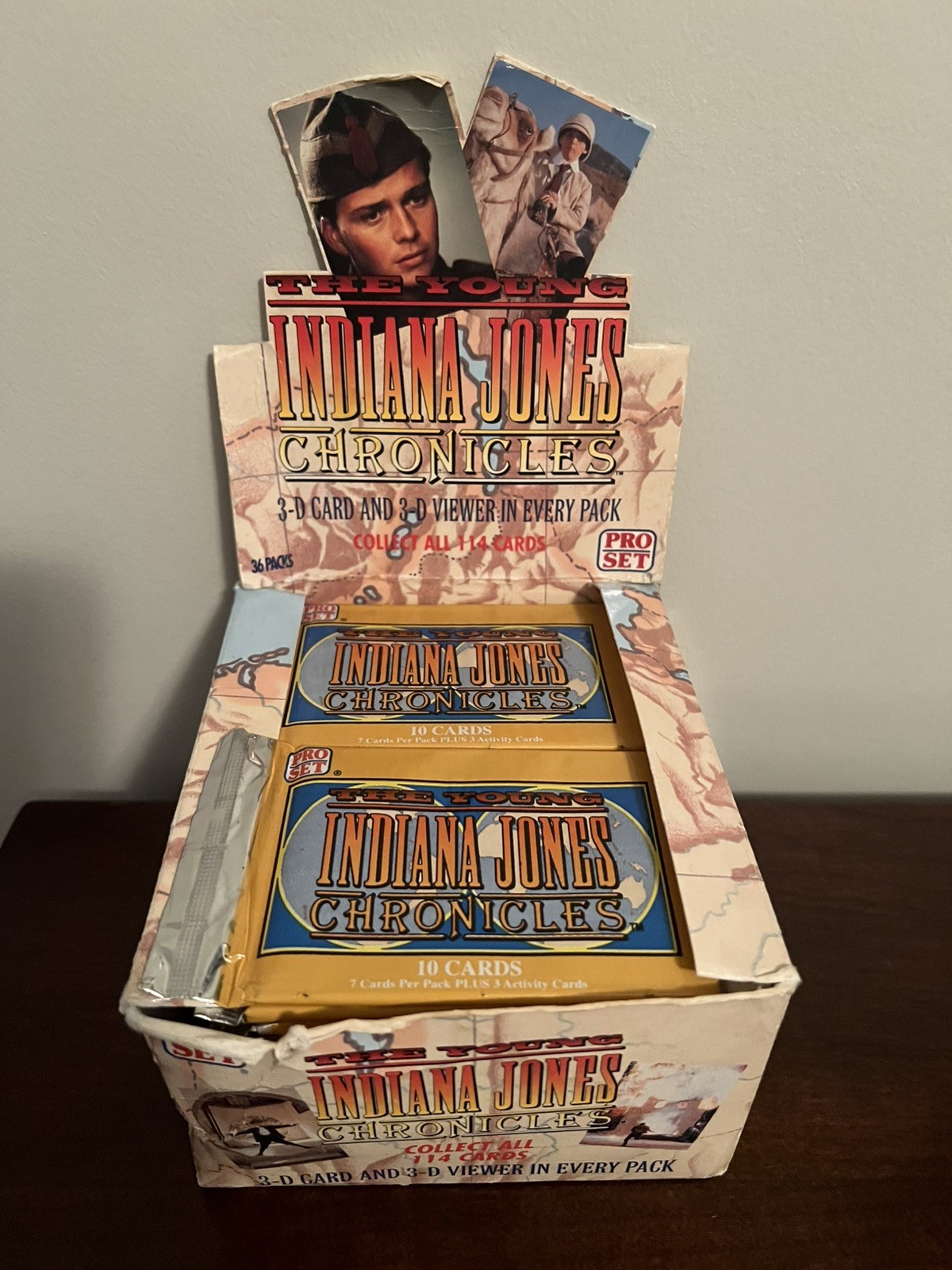 The Young Indiana Jones Chronicles Pro Set Trading Card Box of 34 Sealed Packs 