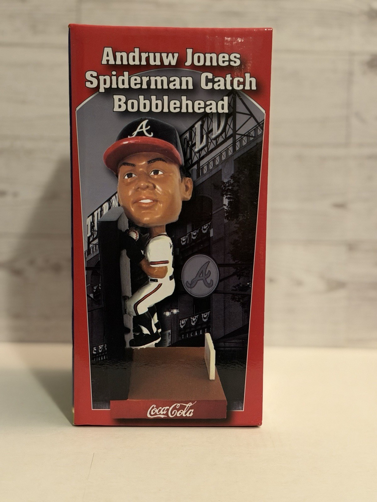 Andruw Jones Bobblehead Atlanta Braves Spiderman Catch MLB Baseball UNOPENED Andruw Jones Bobblehead Atlanta Braves Spiderman Catch MLB Baseball UNOPENED