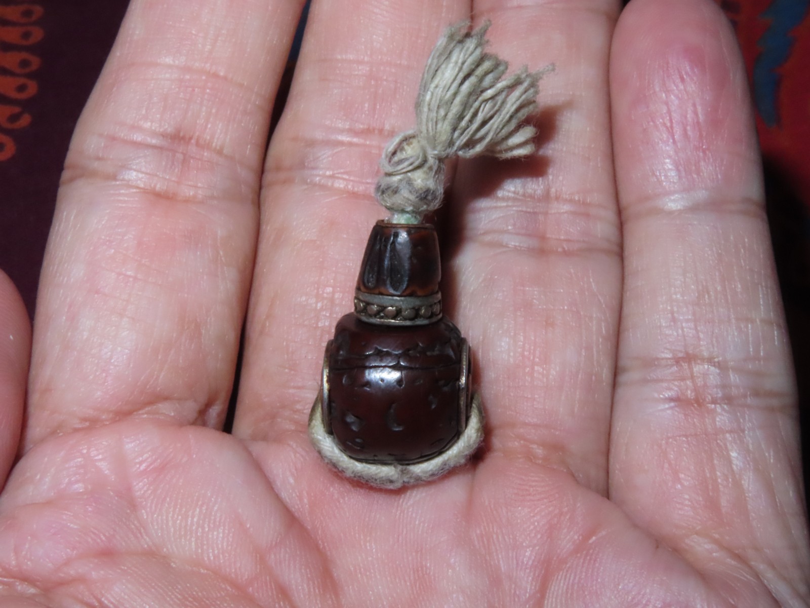 Nepal Tibet Buddhist Three-Holes Jin Gang Bodhi Mala Prayer Guru Bead (p1)
