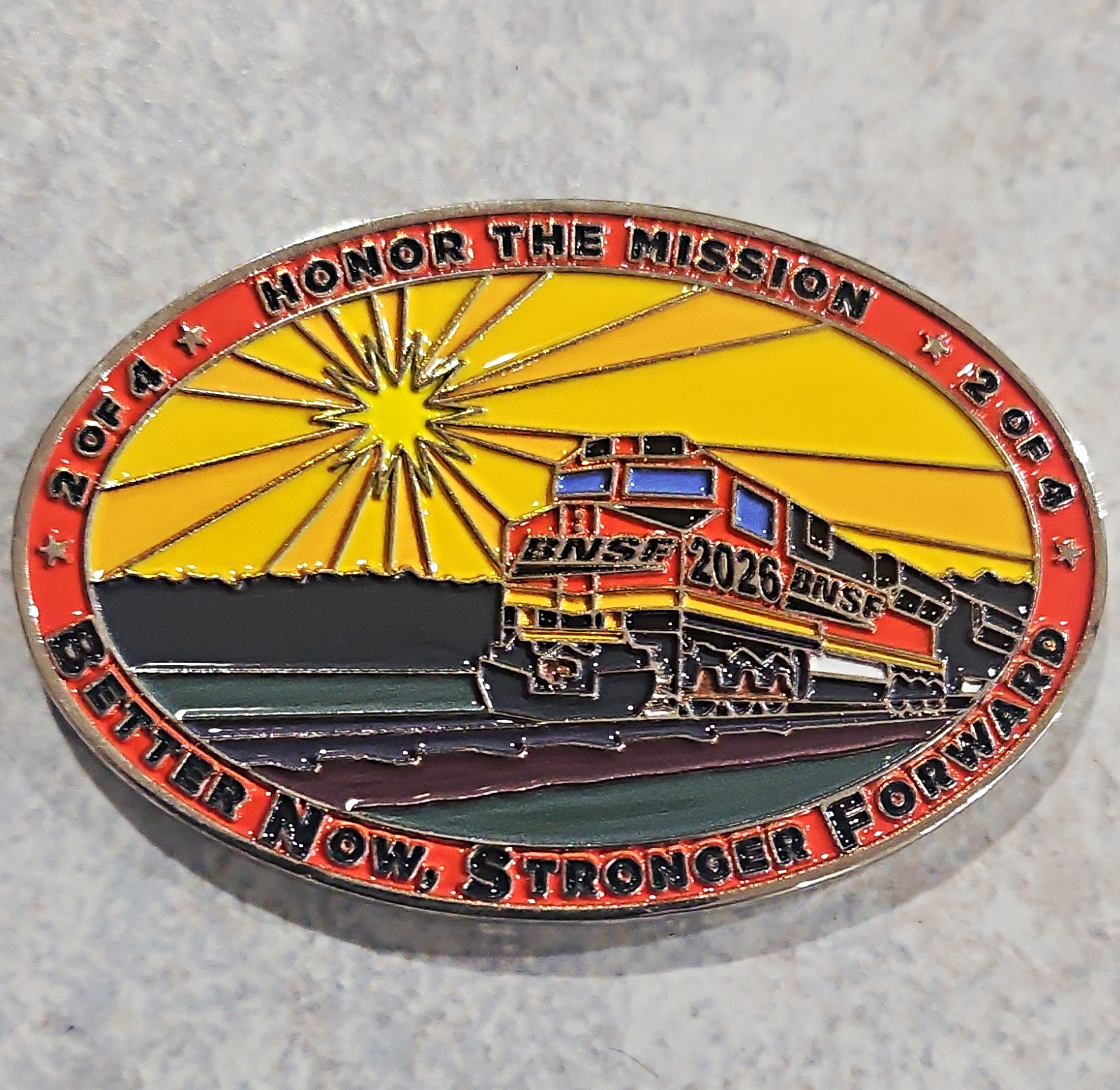 BNSF Railway 2026  Collectible - Now Stronger Forward Honor Mission