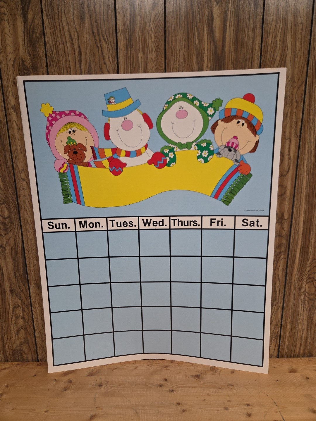 3 Seasons Vintage 1990s Classroom Month Calendar 