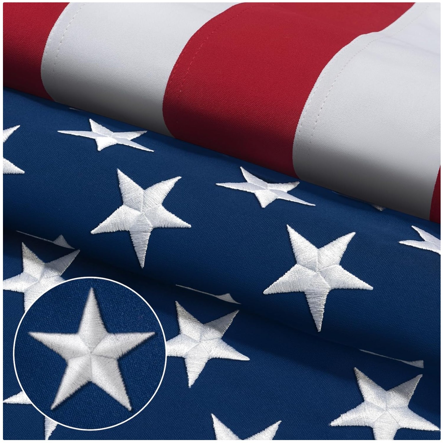 American Flag 6x10 Ft for Outside Longest Lasting- American Flag 6x10 Ft for Outside Longest Lasting-
