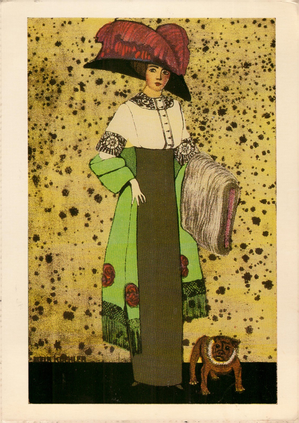Fashion By Mela Koehler Postcard no. 518. c.1989 - 6x4.25