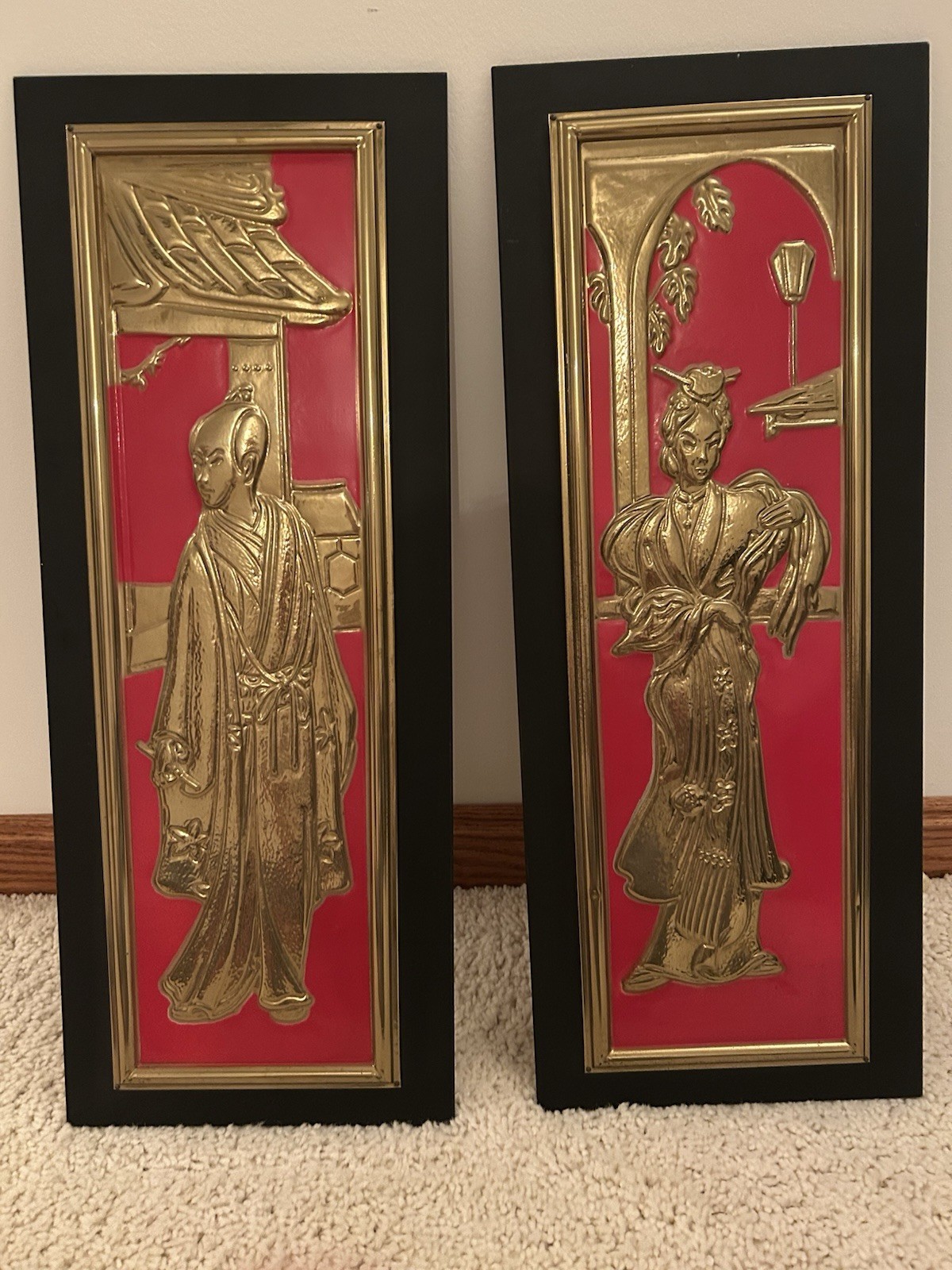 Vtg Oriental Wall Hangings