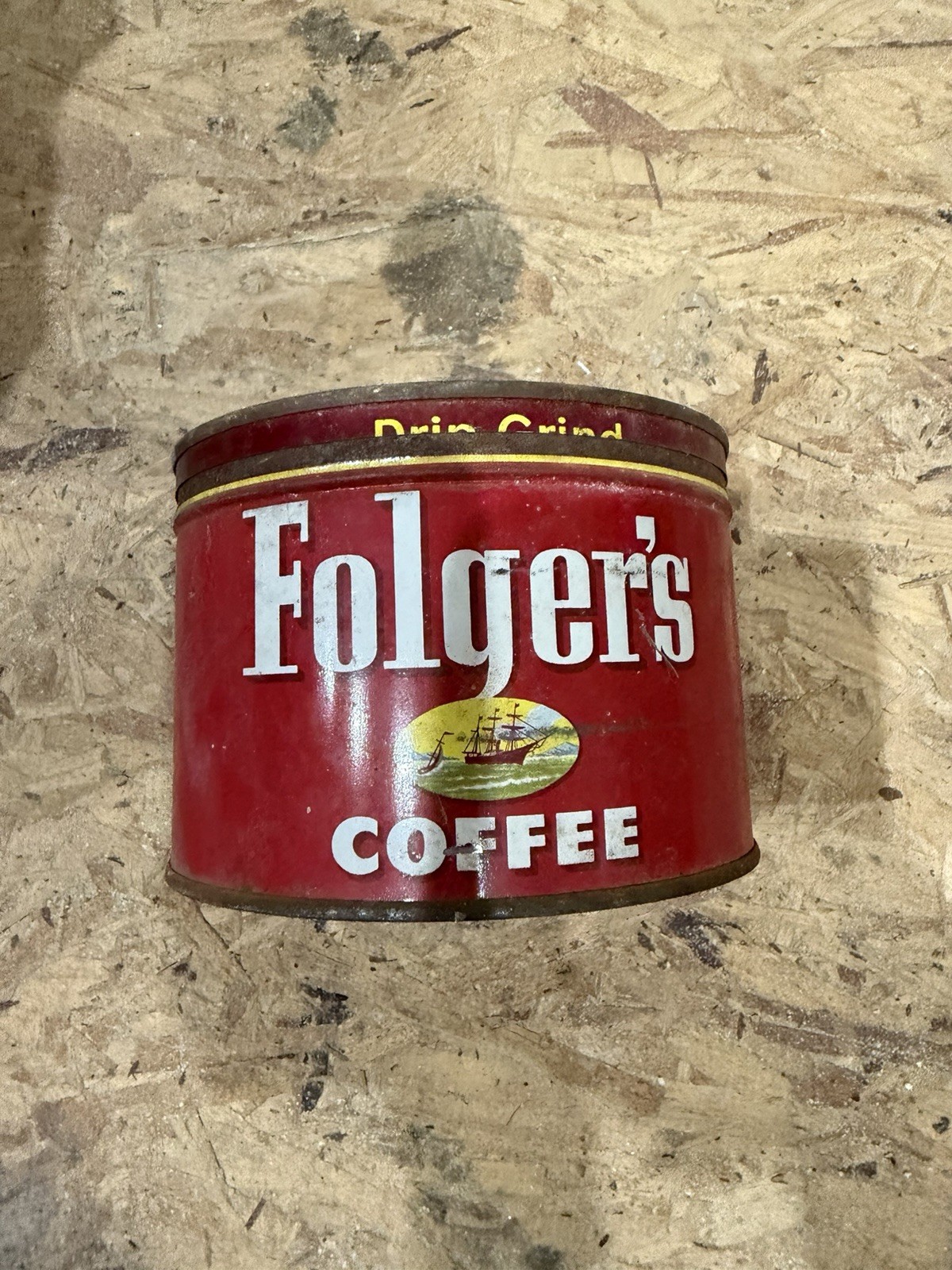 Folger’s Coffee Vintage Tin Can