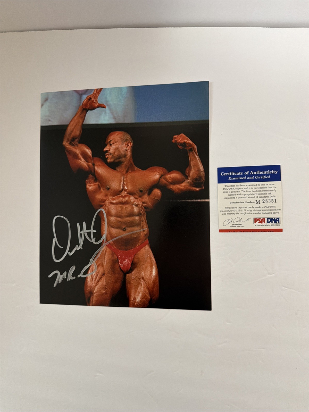 Dexter Jackson Mr Olympia SIGNED Photo 8x10 Bodybuilder Champ  PSA/DNA M28351