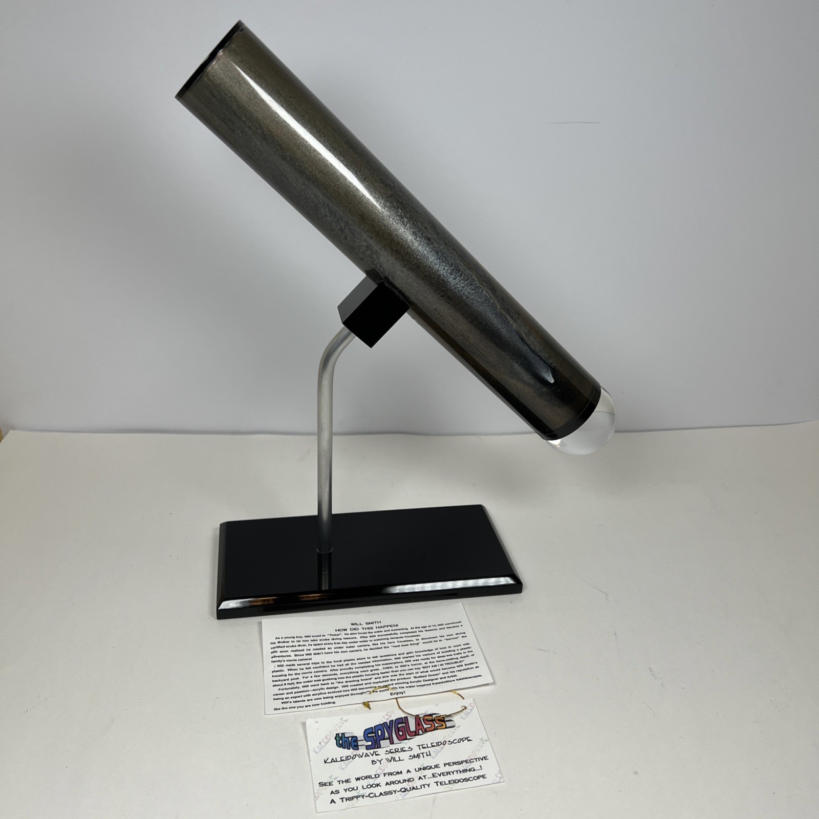 Will Smith THE SPYGLASS Kaleidoscope artisan hand made arylic Teleidoscope 2009