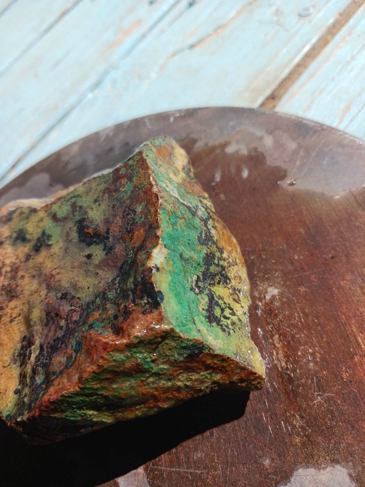 Big Chunk Of Copper Ore From Red Keep Mine High Desert California 