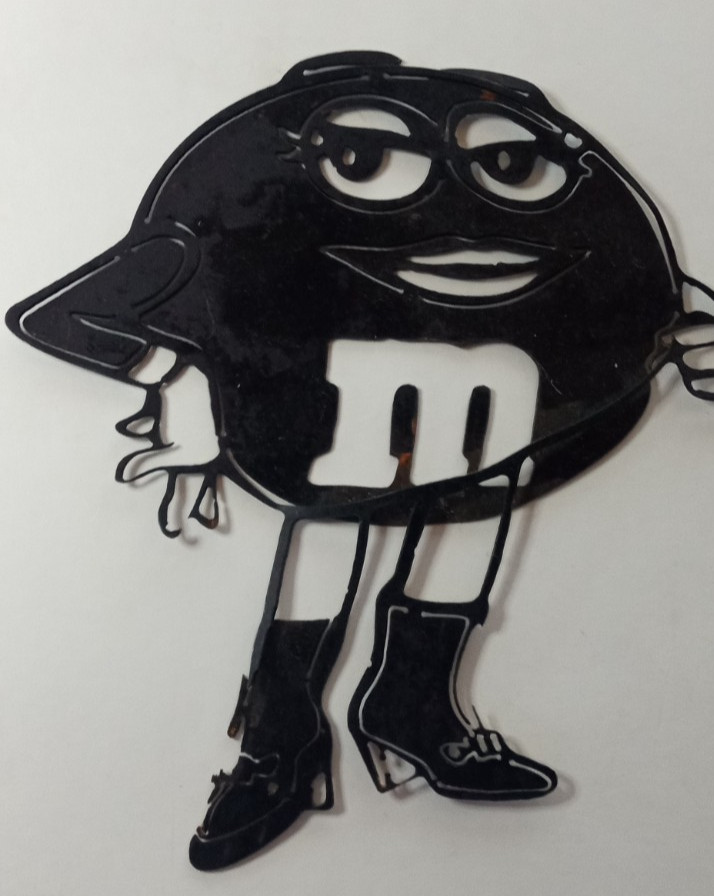 Vintage Metal M&M Candy Character Art