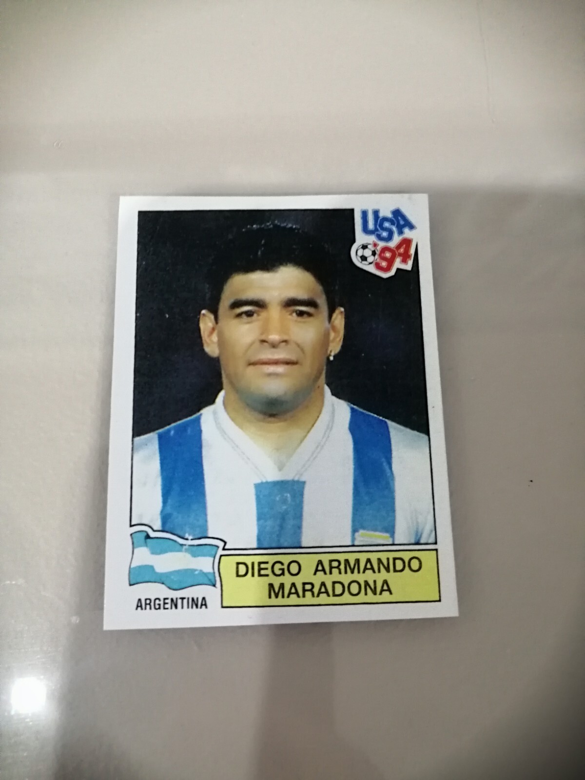 Diego Armando Maradona Sandwiches Usa Figures \'94 Sticker Read Description 
