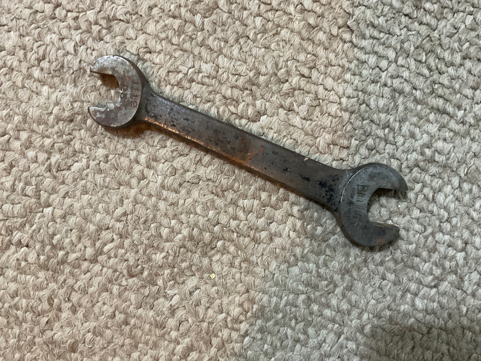 vintage billings open end wrench ...   1/2 ... 19/32