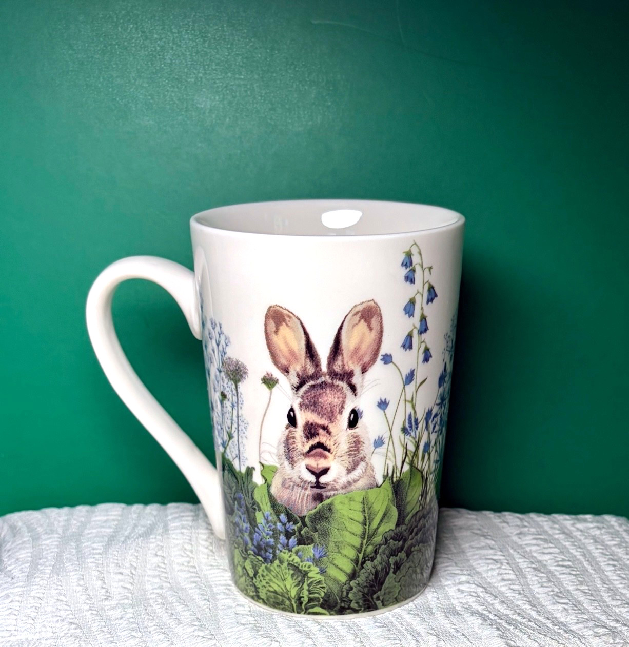 Fab Funky Bunny Rabbit Tall Coffee Mug Paper Products Design Bone China 
