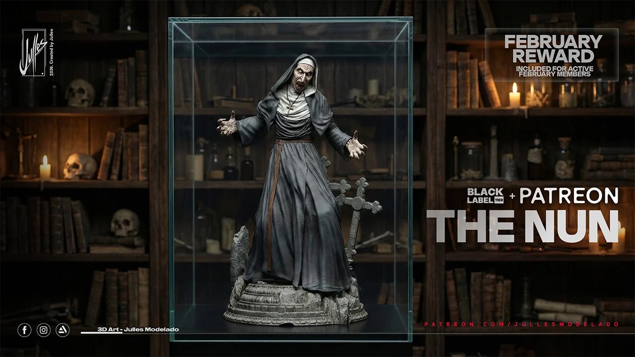 1:8 The Nun Horror Fan Art UNPAINTED High Quality Garage Kit