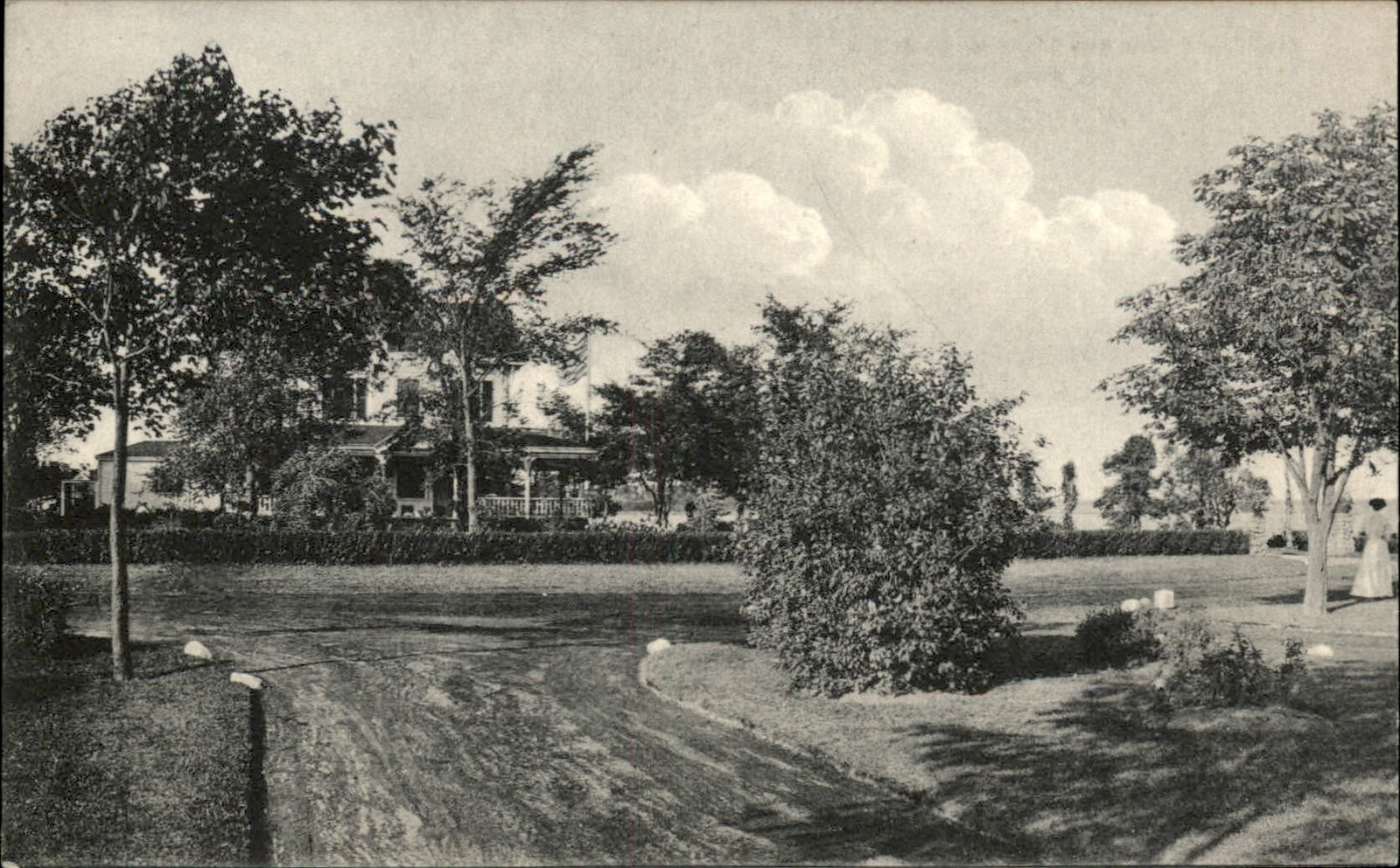 Osterville MA East Bay Lodge and Grounds Huntress c1910s Vintage Postcard