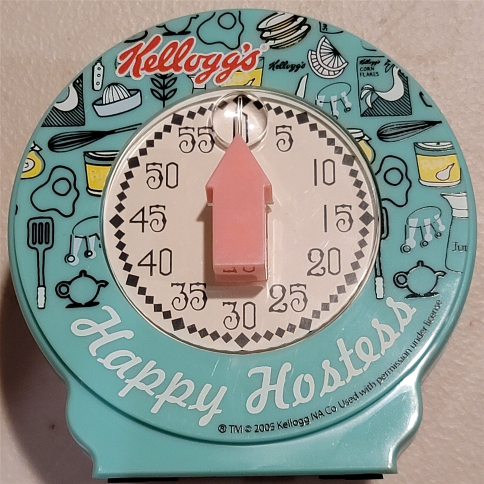 Retro Kellogg's Happy Hostess Kitchen Timer 