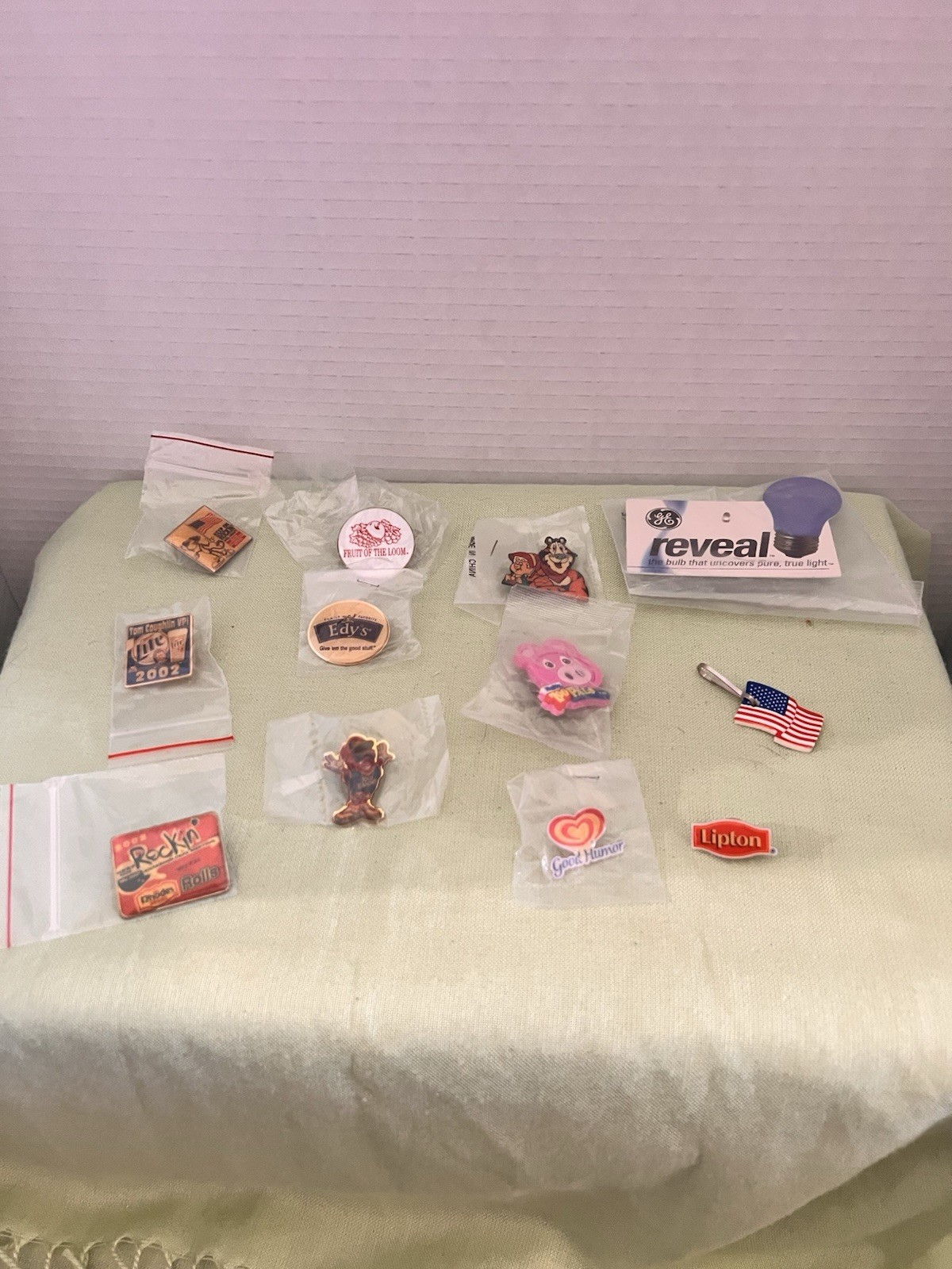 Lot of 12 Vintage Lapel Pins Promotional