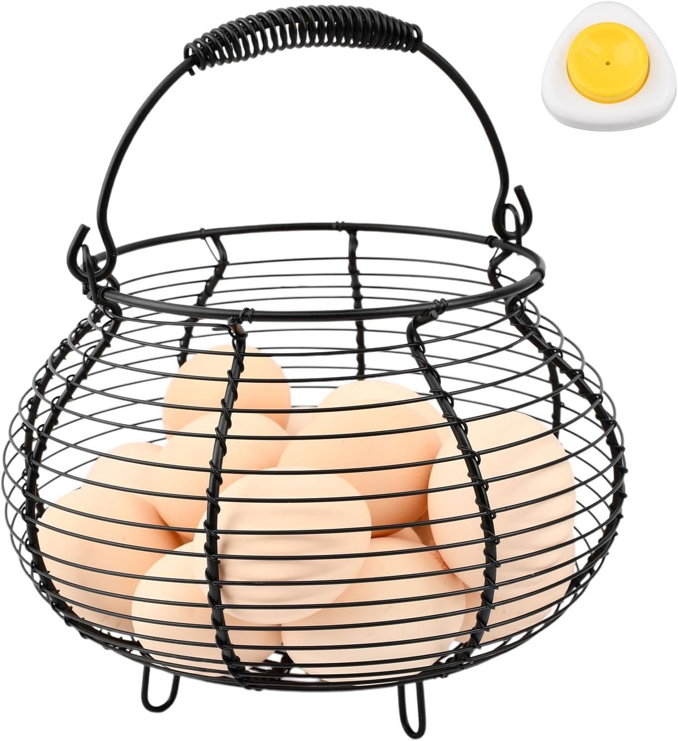 Chicken Wire Egg Basket Gathering Fresh Eggs,Vintage Chicken Egg