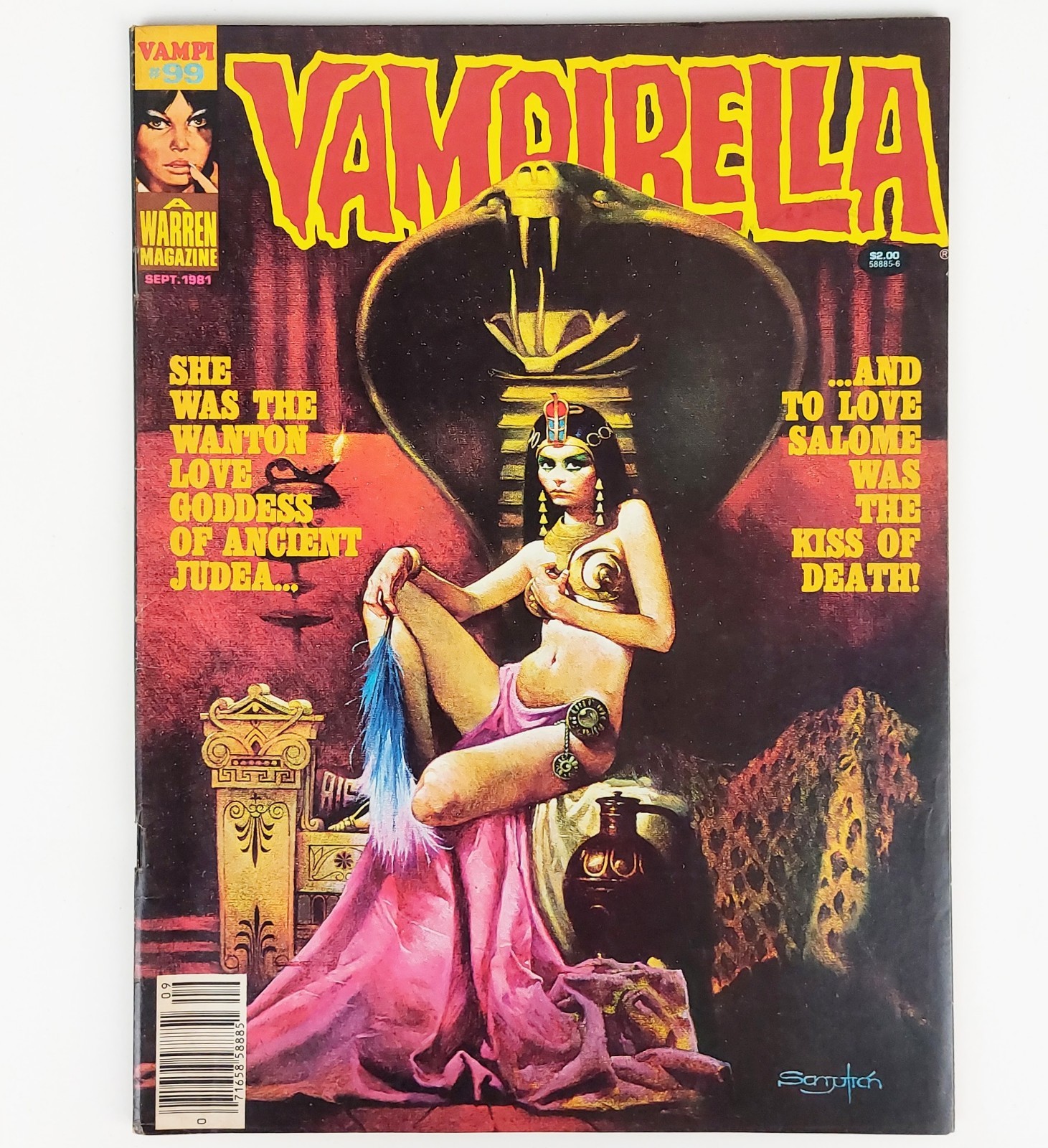 Vampirella #99 Warren Magazine Sept 1981 Sanjulian Cover Bronze Age Horror Comic