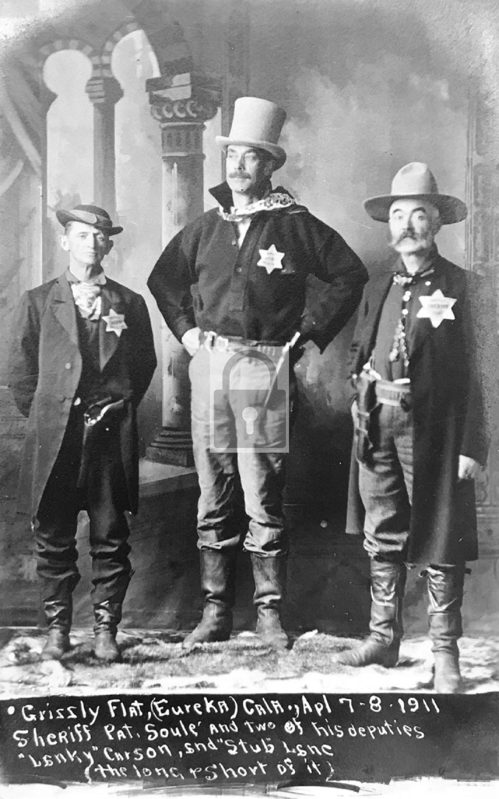 1911 Grizzly Flat Eureka CA Sheriff Pat Soule and Deputies California - Reprint