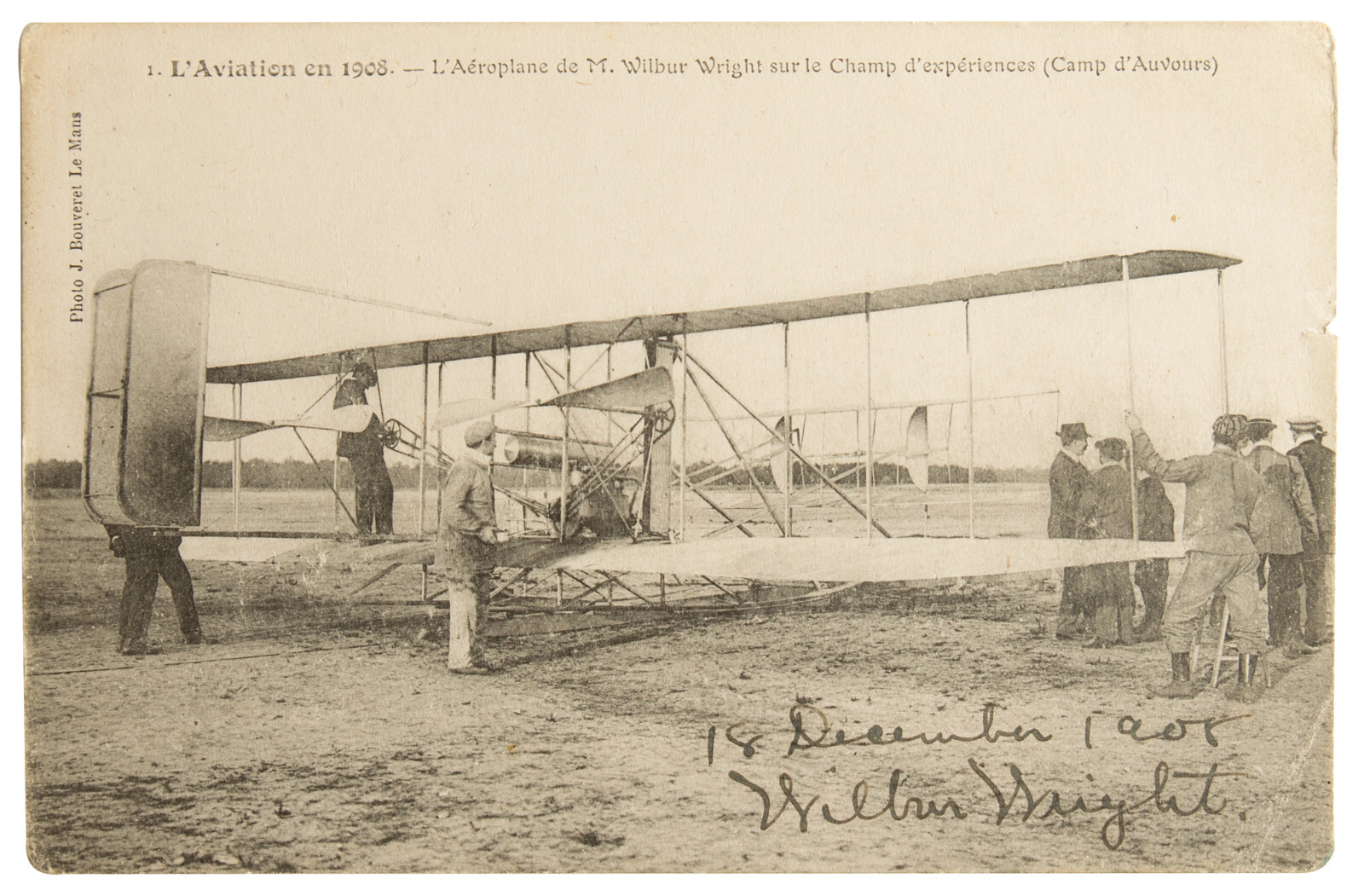 THE WRIGHT BROTHERS 8.5X11 SIGNED PHOTO AUTOGRAPH 1908 SIGNATURE WILBUR REPRINT