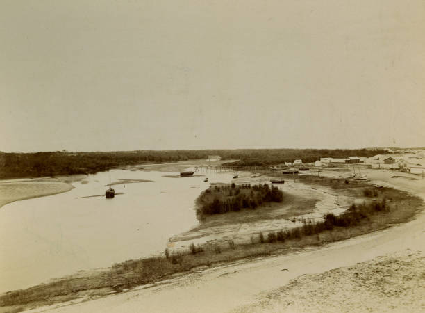 Creek On North Side Of Beira Portuguese East Africa 1897 OLD PHOTO Creek On North Side Of Beira Portuguese East Africa 1897 OLD PHOTO