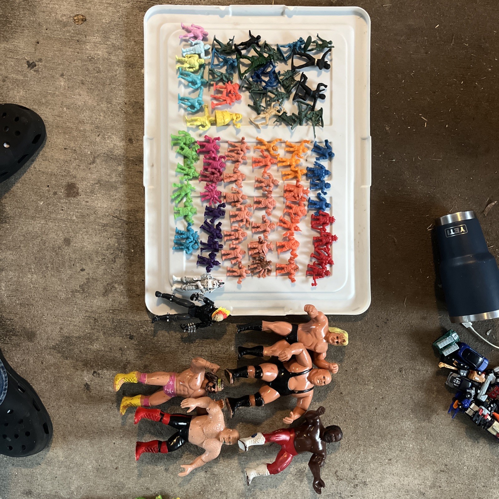 vintage 80's kinnikuman kinkeshi Lot / Wrestling Lot