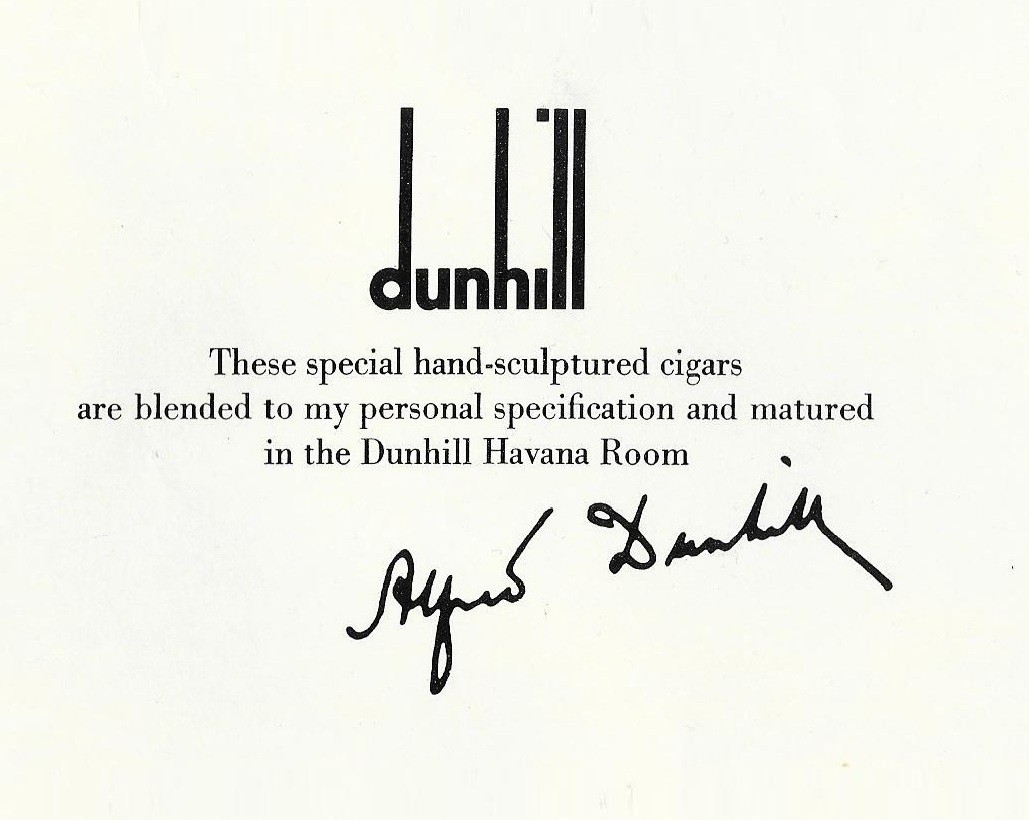 Rare Cigar Label made for DUNHILL in Havana. vitola. Special Collectibles