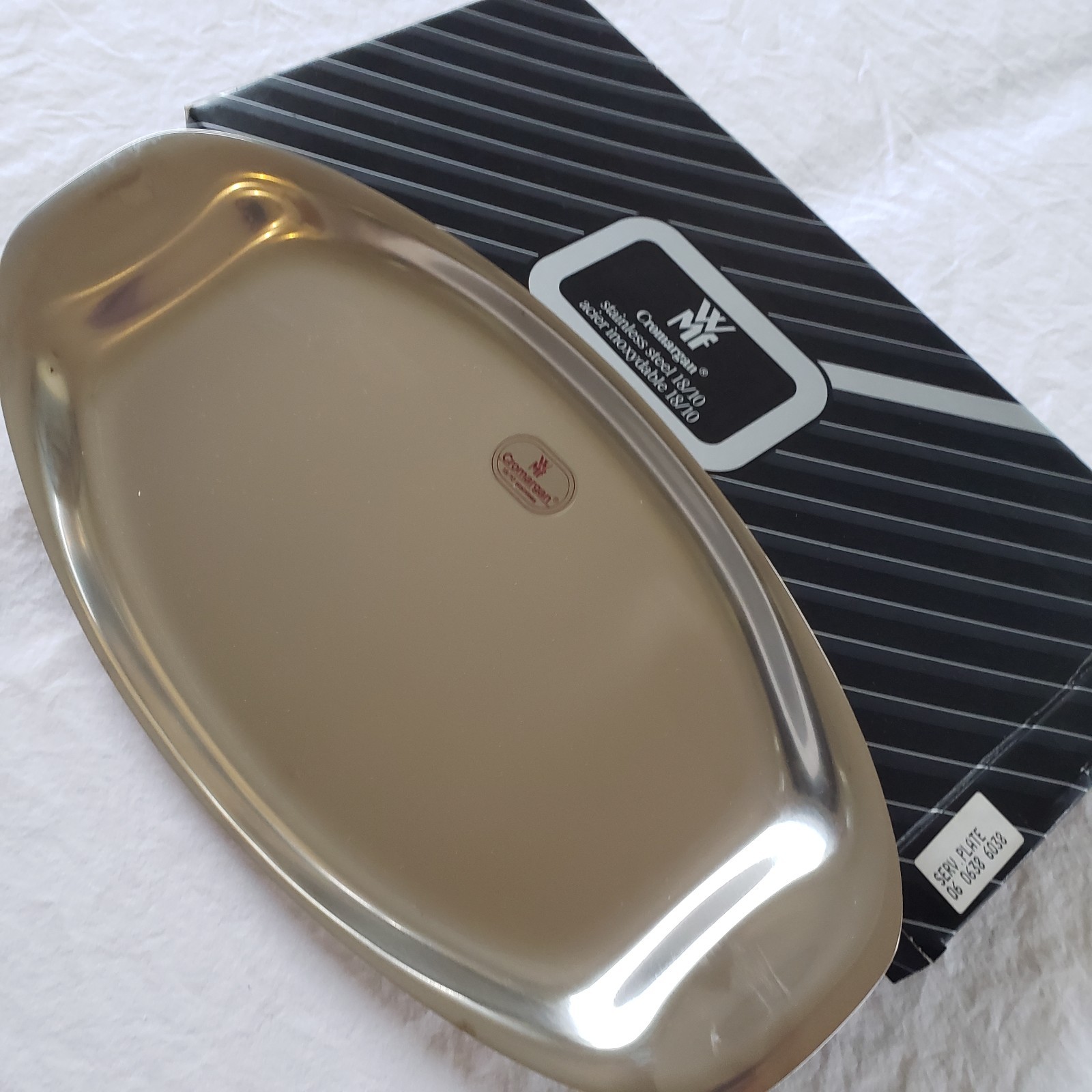 Vintage WMF Cromargan 18/10 stainless steel serving tray Germany