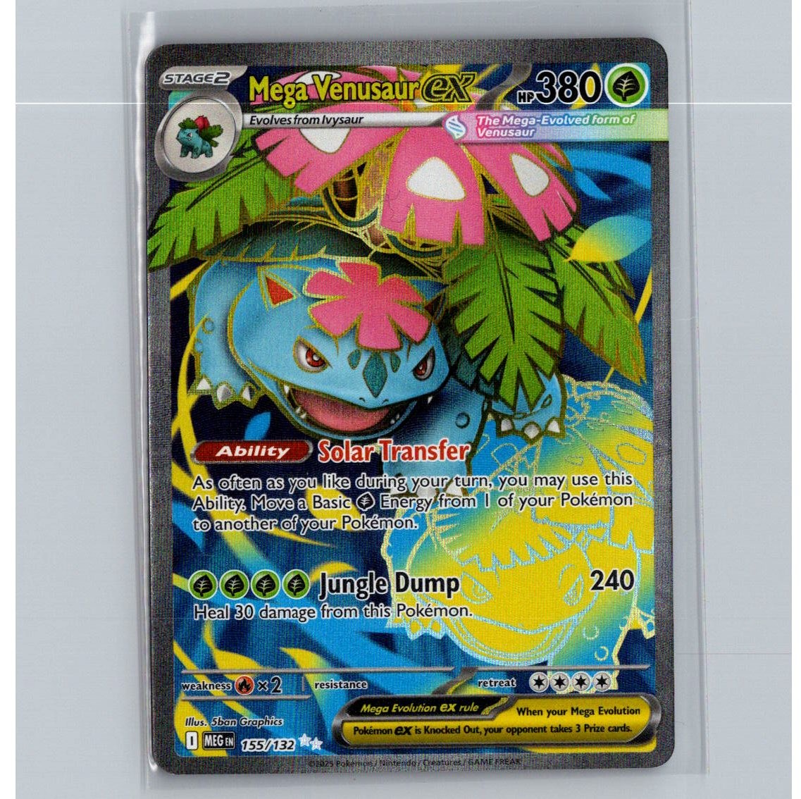 Mega Venusaur 155/132 TCG Pokemon Mega Evolution HOLO 2025 NM