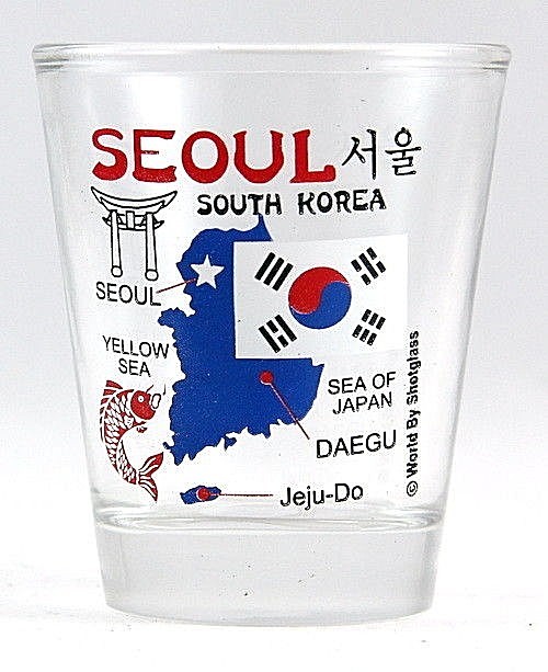 SEOUL SOUTH KOREA SHOT GLASS SHOTGLASS