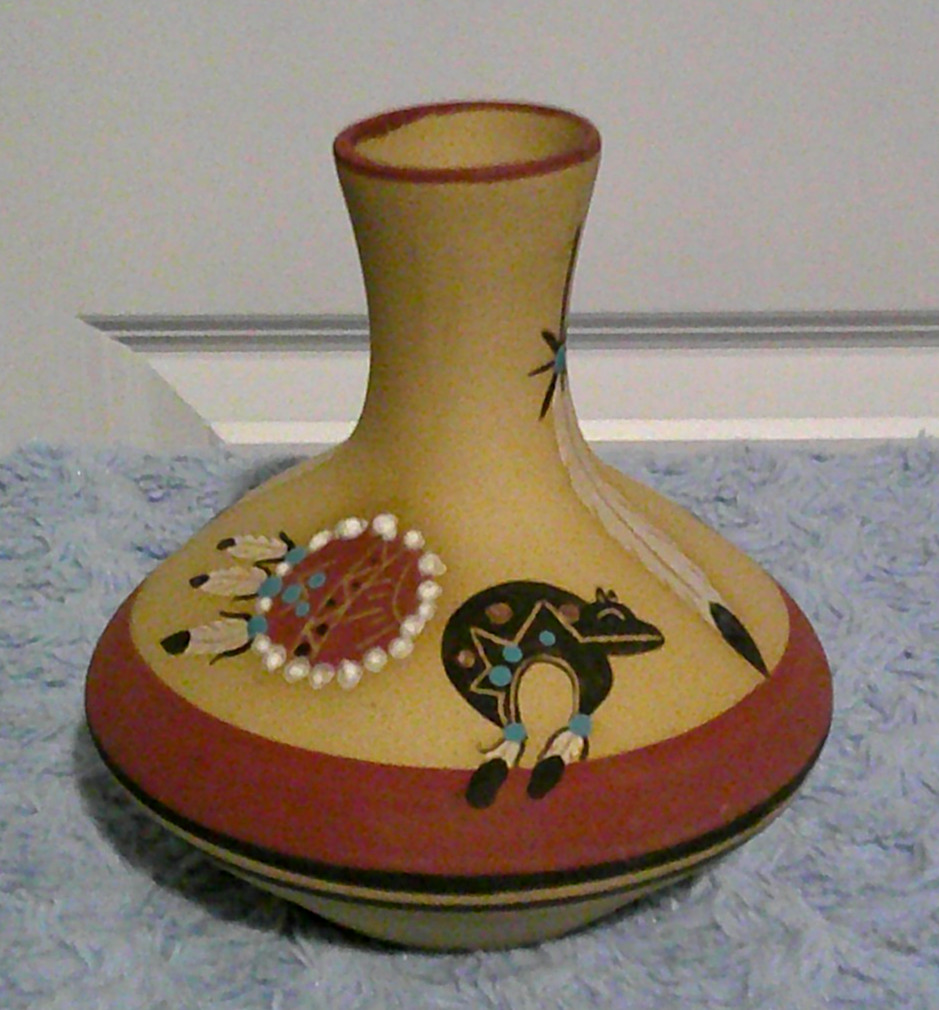 Betty Selby Originals Southwest Pottery Seed Pot Vase #364 VGC