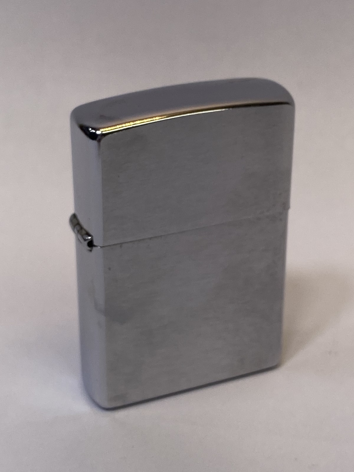 Vintage 1999 Zippo Brushed Chrome Pocket Lighter A XV USA