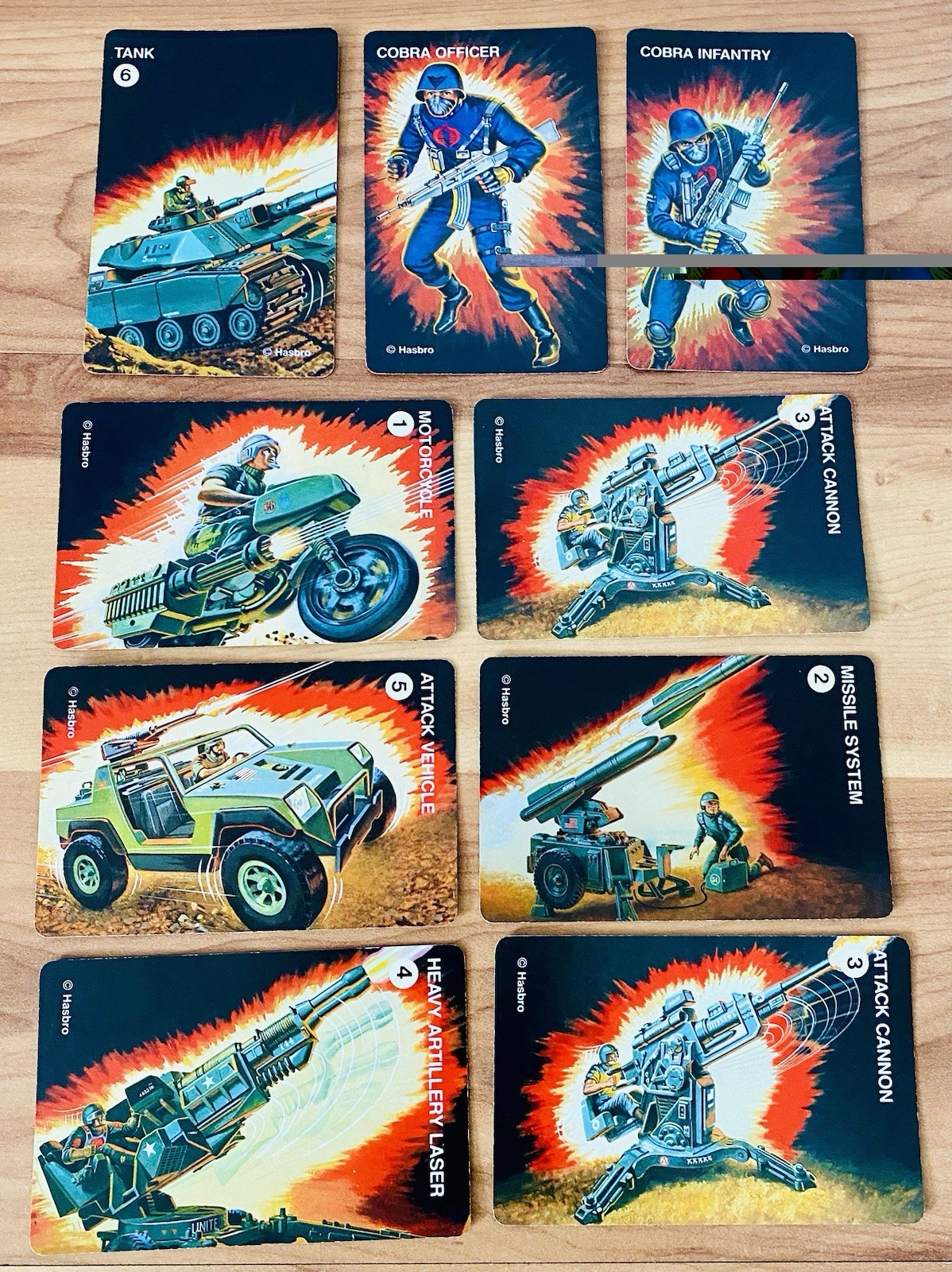 1982 G.I. Joe Rookie Lot Cobra Commander Vintage Cardd Rare NM