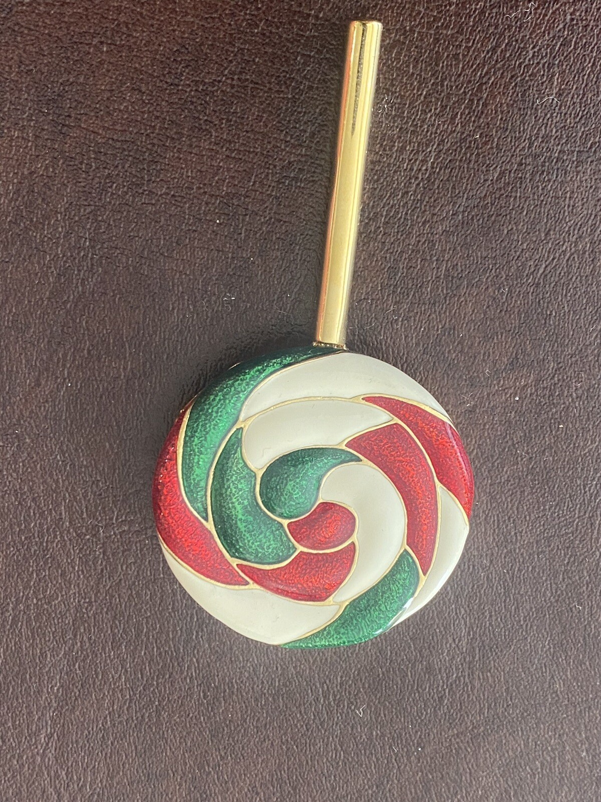 ESTEE LAUDER EMPTY PERFUME COMPACT CHRISTMAS LOLLIPOP