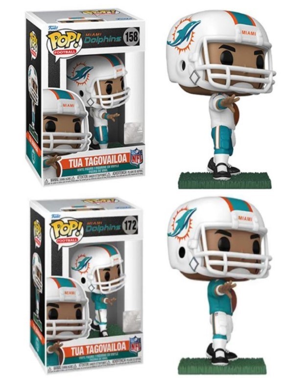 Tua Tagovailoa (Miami Dolphins) NFL Funko Pop Combo (2)