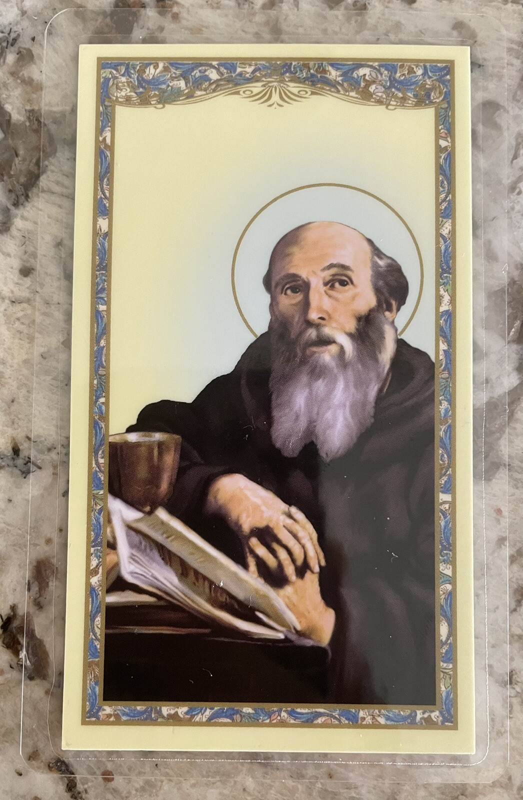 Prayer to St. Benedict Laminated Holy Card Prayer to St. Benedict Laminated Holy Card