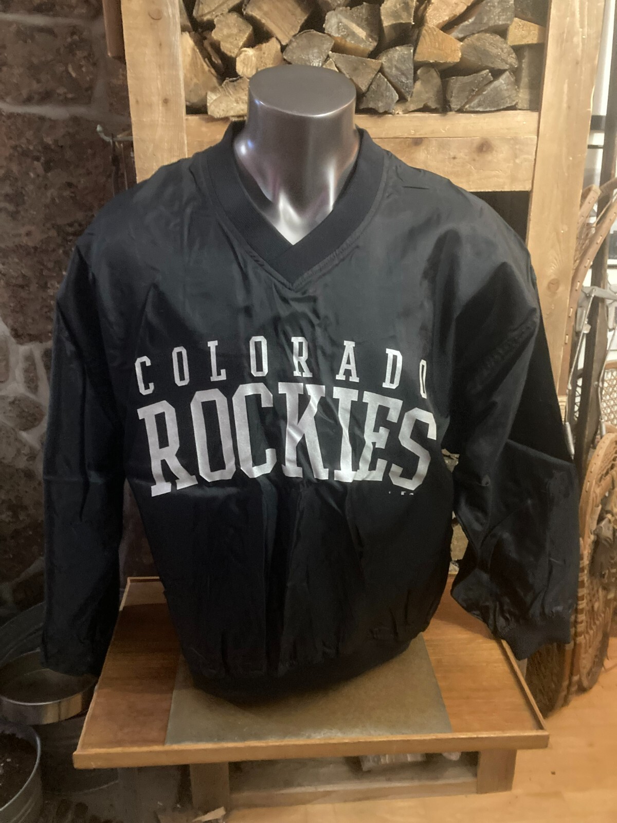 Colorado Rockies Baseball vintage pullover jacket Fruit of the Loom extra large