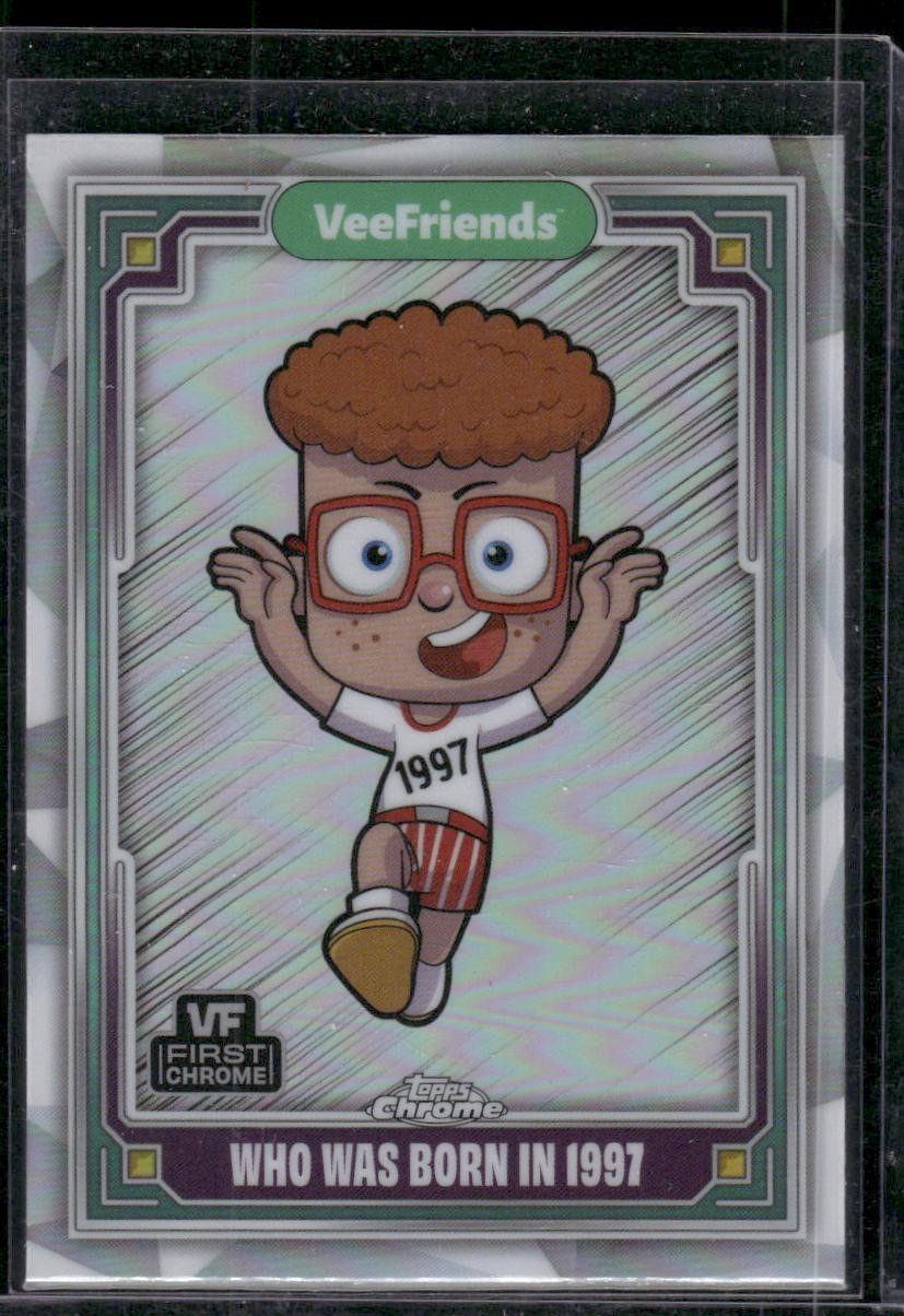 2025 Topps Chrome VeeFriends #89 Who was born in 1997 Refractor
